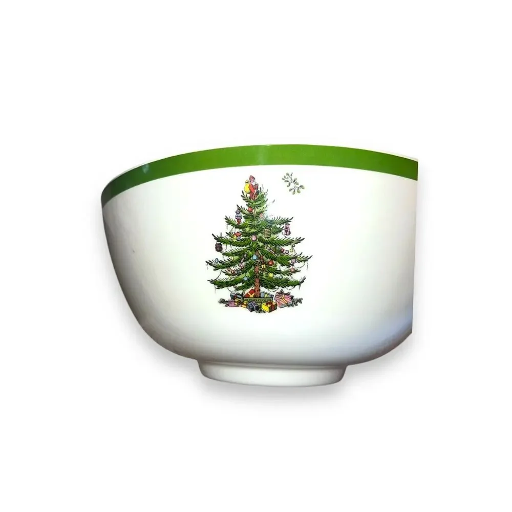 Spode Christmas Tree Melamine Deep Bowl Large 11 Inches Holidays